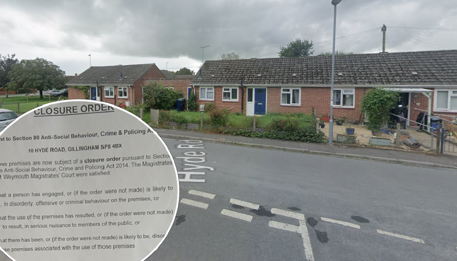 The closure order is in place for three months Pictures: Google/North Dorset Police