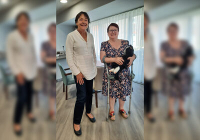 Christine (left) with Jane and the cat Picture: Dementia Friendly Gillingham