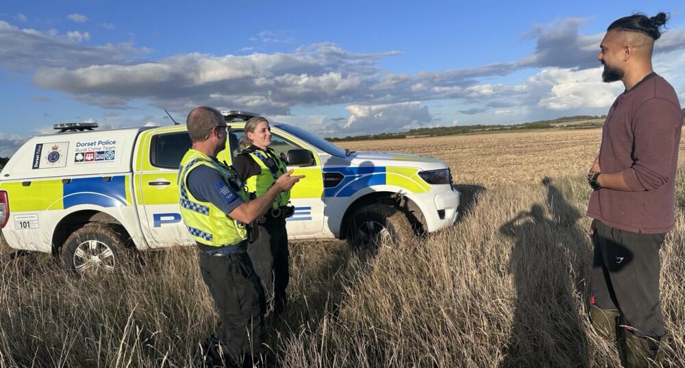 Officers failed to catch any poachers despite conducting a thorough search Picture: Dorset Police Rural Crime Team