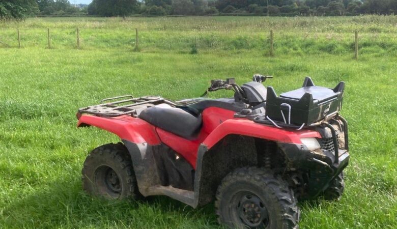 The red Honda quad bike is reportedly worth £5,000 Picture: Dorset Police