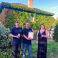 From left; West Dorset CAMRA chair Bruce Mead, landlord Alex Marshall and competition coordinator Kylie Stroud. Picture: Rich Gabe