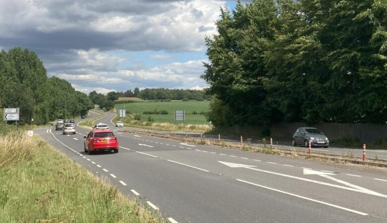 Vehicles approaching the junction from the west Picture: Dorset Council