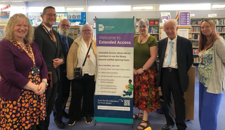 Library staff and councillors at the launch of the new initiative Picture: Dorset Council