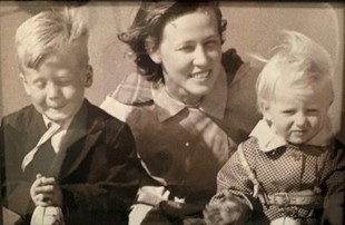Marie Louise Grosvenor with her children Picture: Somerleigh Court