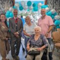 The Marjorie House team pictured with the home's first resident Barbara Picture: Care South