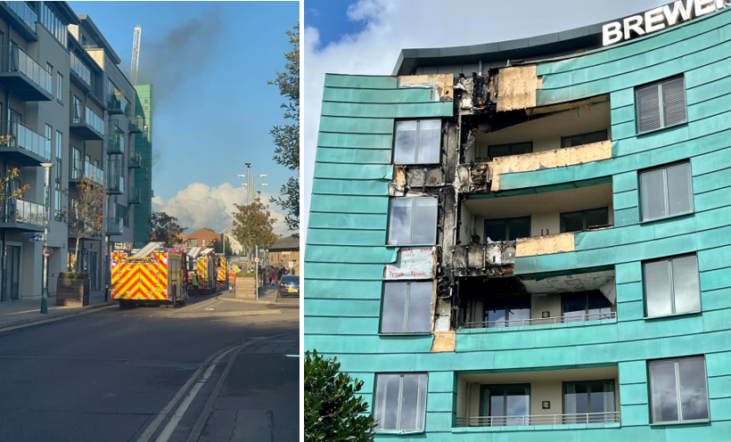 The fire service thanked the community for their kind words after crews battled the fire Picture: Dorchester Police