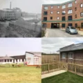 Before and after shots of Brewery Square, (top) and Ponderosa Pictures: Dorset History Centre and Keith Mott