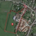 An aerial view of the site including the adjacent land with planning permission Picture: WLA Williams Lester