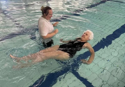 Maureen took up swimming at the age of 60 as a way to keep fit Picture: The Malthouse