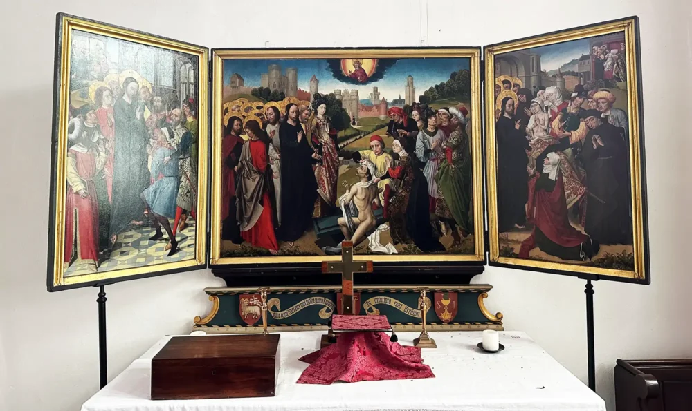 The triptych has been valued at between £2.5m and £3.5m