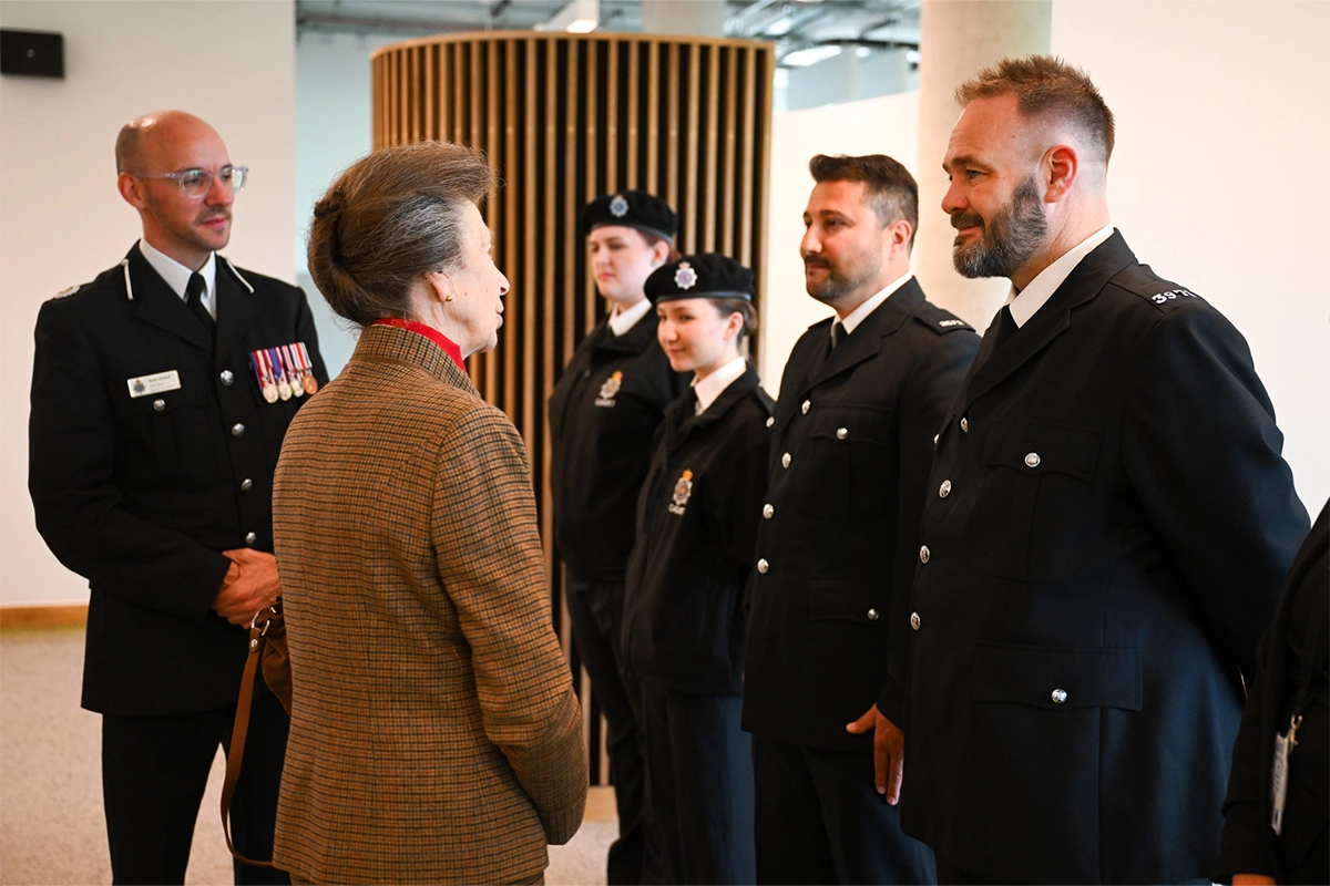 Special constable Terry Treloar meeting royalty Picture: Dorset Police