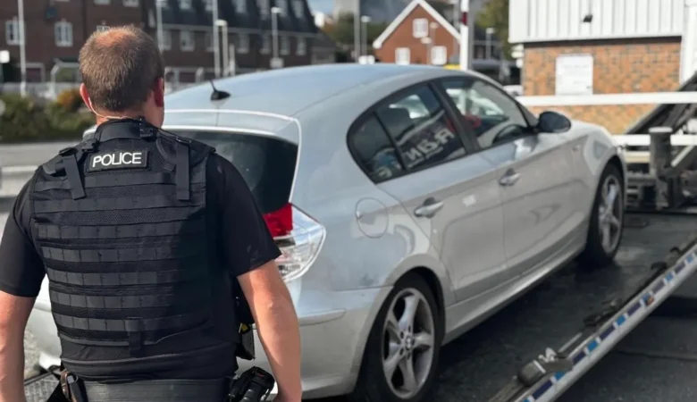 The owner of the car was spoken to by officers after allowing the man to drive the vehicle without a licence or insurance Picture: Dorchester Police