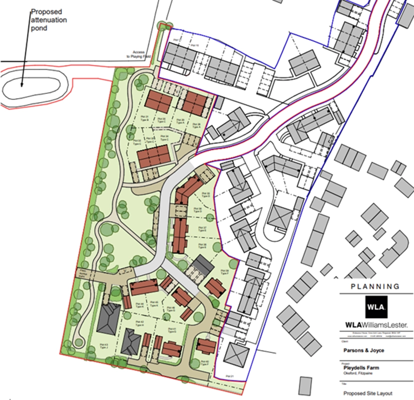 The proposed site layout Picture: WLA Williams Lester