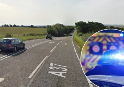 The A37 was shut for hours due to the crash Picture: Google