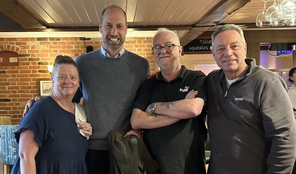 HRH The Prince of Wales at The Walnut Tree in Mere