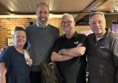 HRH The Prince of Wales at The Walnut Tree in Mere