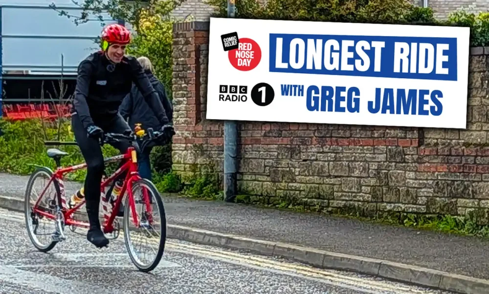 Radio 1 DJ Greg James passing through Wincanton. Picture: Paul Jones/Somerset Leveller