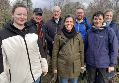 DCF members during a visit to Transition Town Dorchester