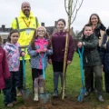 Trees were planted at St Gregory’s Primary School in Marnhull