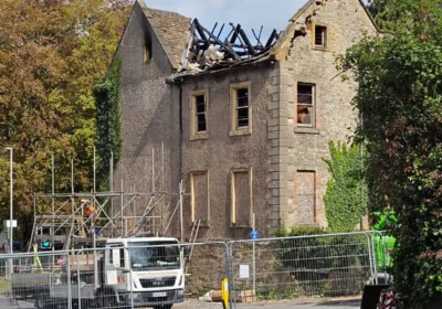 Newell House was badly damaged in the fire. Picture: Dorset Council