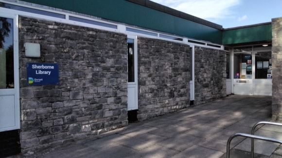 The Sherborne Library building is closed during the improvement and safety works. Picture: Dorset Council