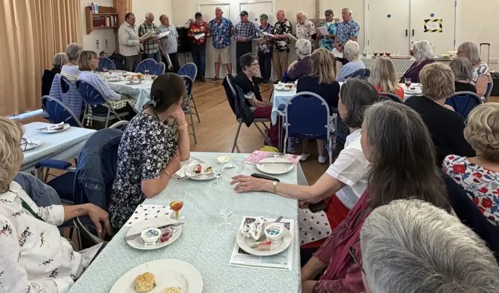 The Blandford Rugby Club Dinosaurs were in attendance at the Blandford Evening WI Summer Cream Tea event