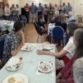 The Blandford Rugby Club Dinosaurs were in attendance at the Blandford Evening WI Summer Cream Tea event