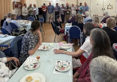 The Blandford Rugby Club Dinosaurs were in attendance at the Blandford Evening WI Summer Cream Tea event