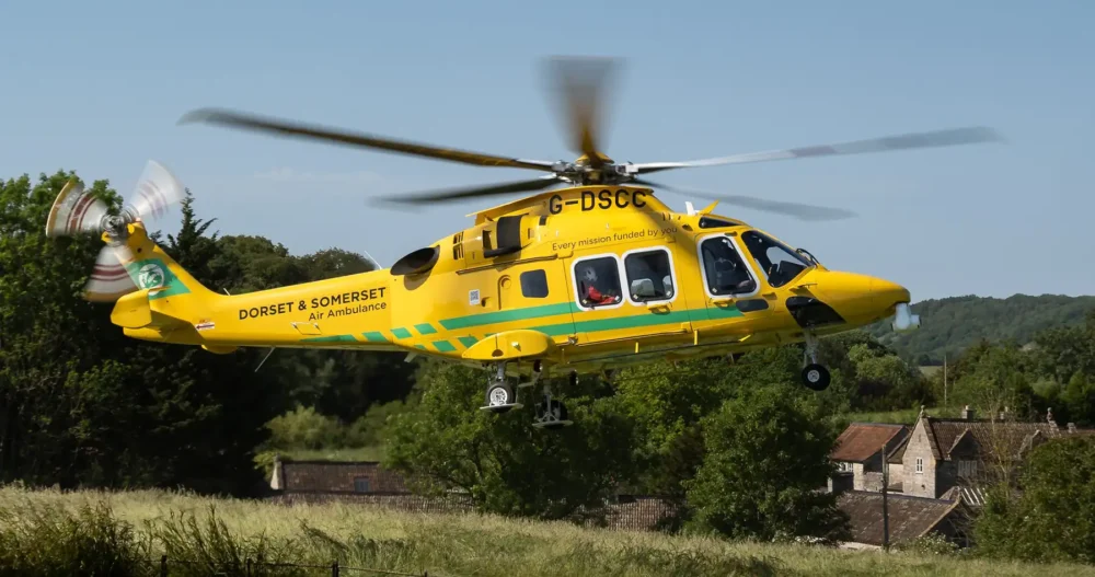 The new Dorset and Somerset Air Ambulance helicopter needs a name... Picture: James Penberthy/DSAA