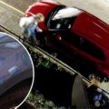 The cars were damaged in Queen Street, Gillingham. Pictures: New Blackmore Vale