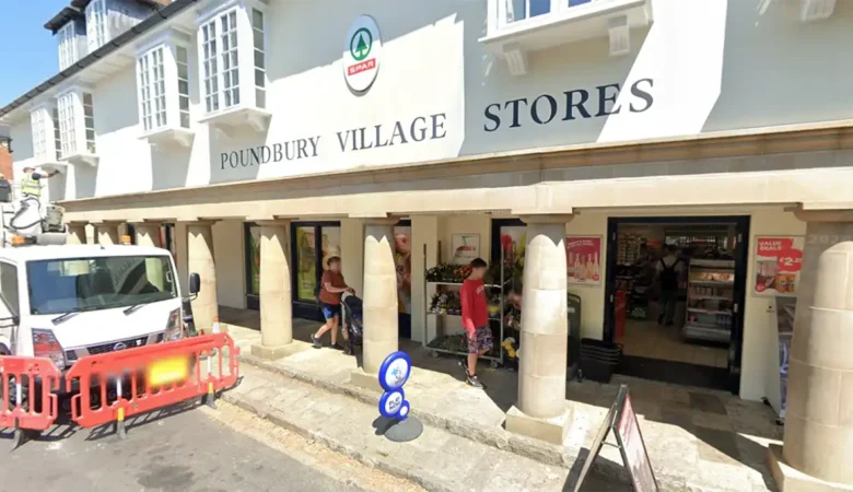 Thieves targeted Poundbury Village Stores in Middlemarsh Street on June 7. Picture: Google
