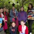 Youngsters during their visit to the nursery and butterfly farm