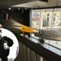 Tony overlooking one of the aircraft he flew and inset, during his career