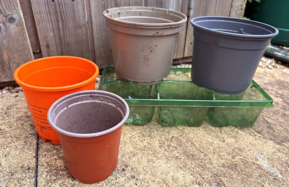 Plastic plant pots can now be recycled in Somerset - but not black ones... Picture: Somerset Council