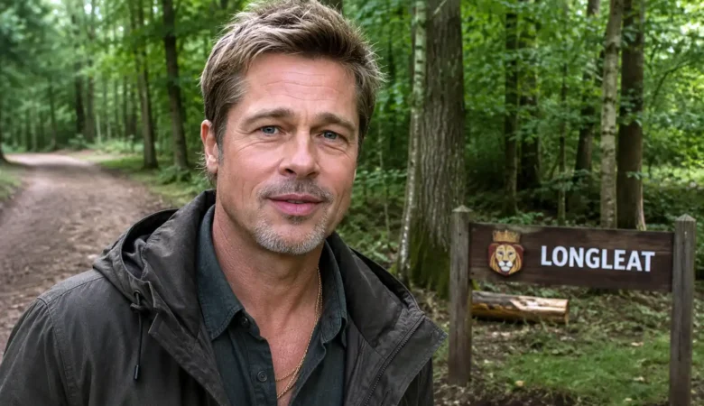 Our AI picture of how Brad Pitt ight be enjoying the scenery at Longleat... Picture: AI