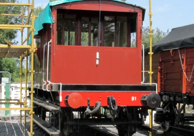 Work is continuing on the brake van at the North Dorset Railway. Picture: NDR