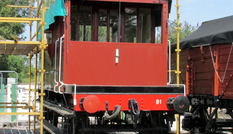 Work is continuing on the brake van at the North Dorset Railway. Picture: NDR