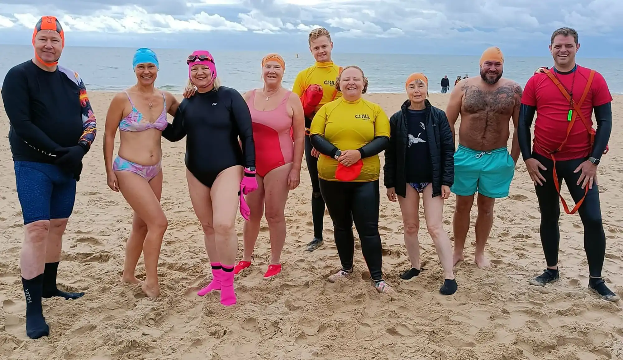 Chill Dorset ran eight-week sea swimming courses to support 65 participants at Avon Beach, Branksome Chine and Weymouth Beach