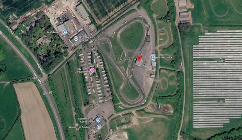 The Clay Pigeon Raceway, near Dorchester, is set to stay open for another two to three years at least. Picture: Google