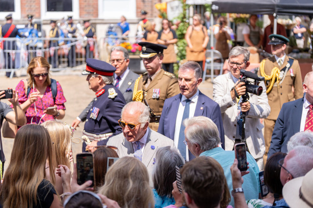 The King and Queen visited Blandford Forum, Dorset, on July 16, 2026. Pictures by the Dorset Photographer