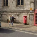 Design ideas are being sought for the former phone box, next to Shire Hall in Dorchester. Picture: Google