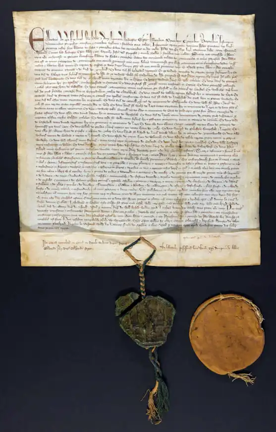 The charter, for Forde Abbey, was issued by Edward II some 700 years ago. Pictures: Dorset Council