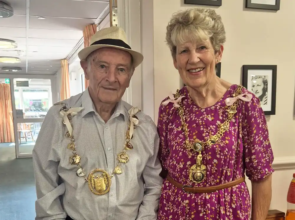 Mayor Colin Stevens and consort Chris