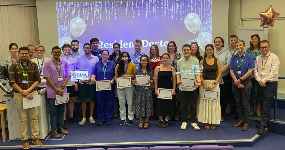 The awards recognised resident doctors at DCH