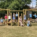 The new play equipment is open at St George's, in Bourton