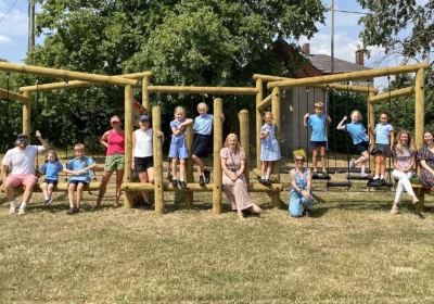 The new play equipment is open at St George's, in Bourton