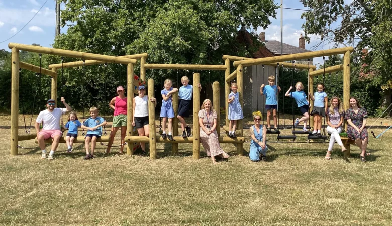 The new play equipment is open at St George's, in Bourton