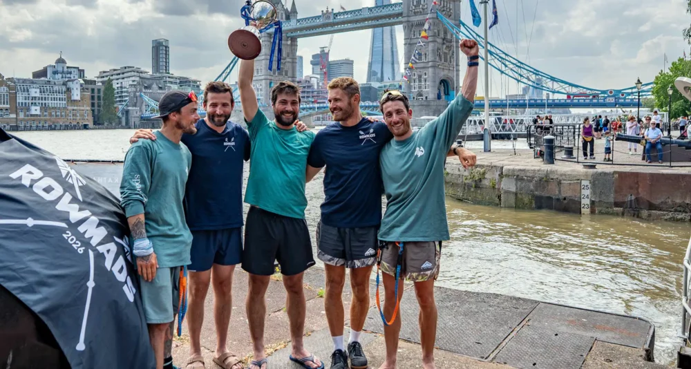 DSAA medic Felix was part of Team ROWMADS which set a new world record. Picture: GB Row
