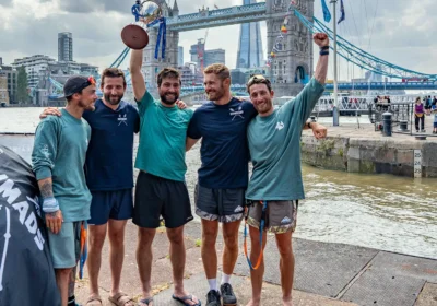 DSAA medic Felix was part of Team ROWMADS which set a new world record. Picture: GB Row