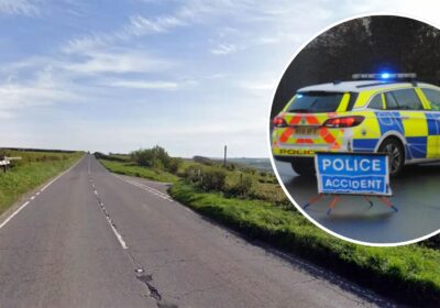The crash happened on the Old Sherborne Road, near Alton Lane, at Cerne Abbas. Picture: Google